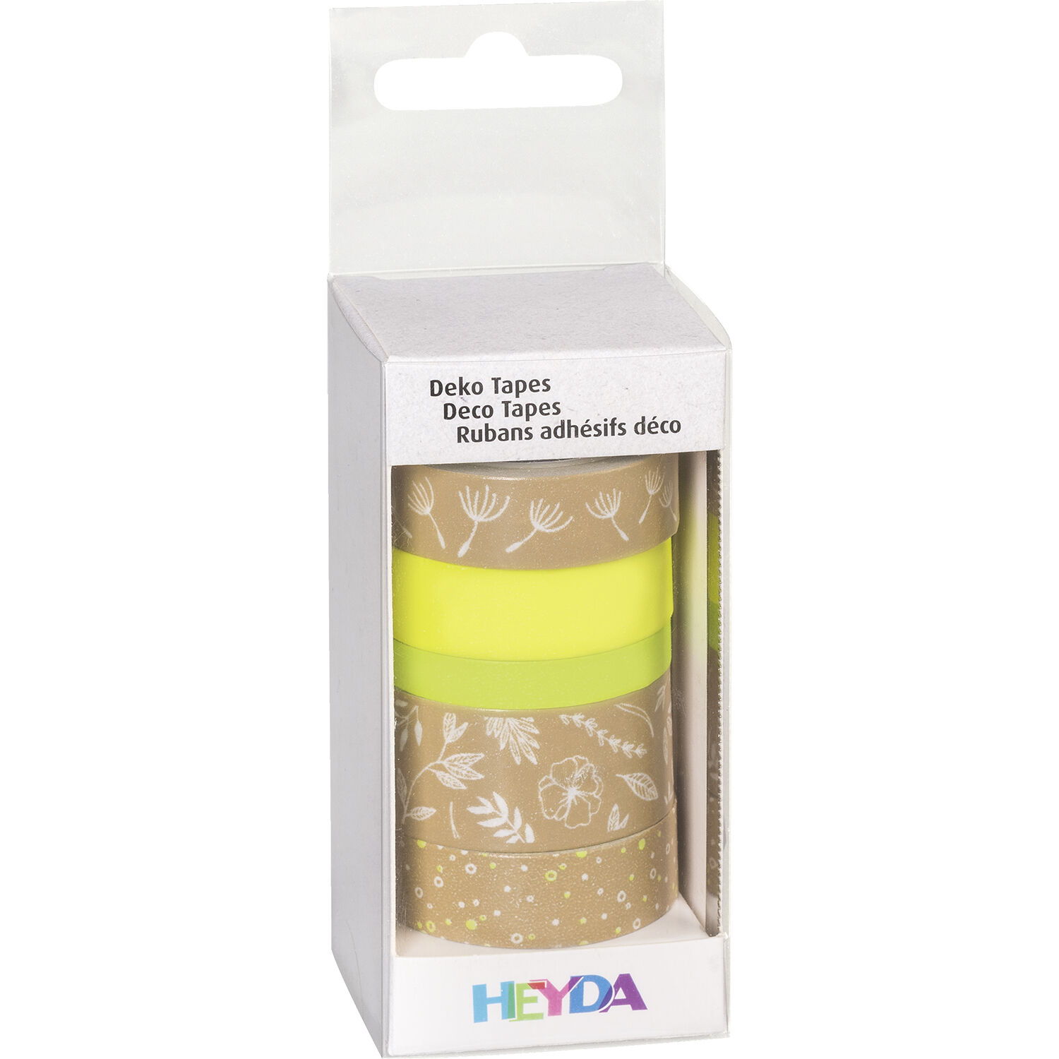 NEU Deko Tape / Klebeband, 5 Rollen, Natur Bl�tter Gr�n Bild 2