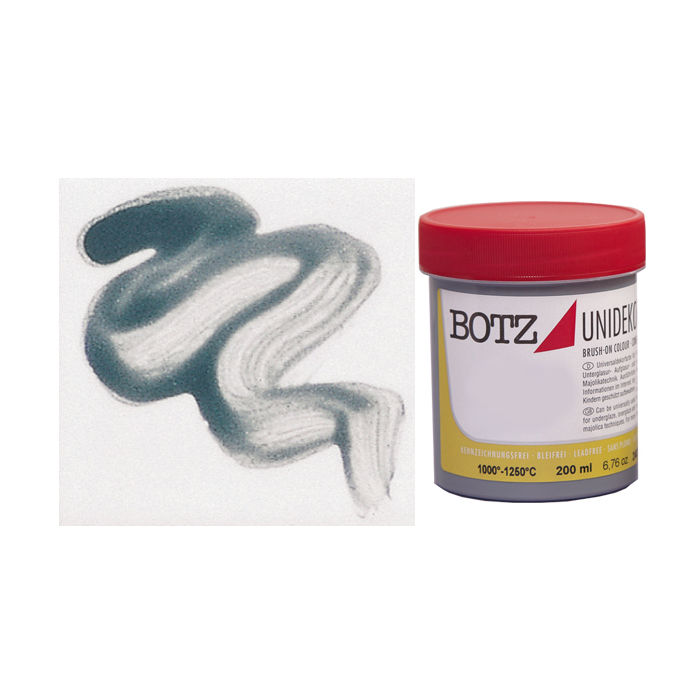 NEU BOTZ Unidekor Keramikfarben 1000 - 1250 �C , 200 ml, Basaltgrau