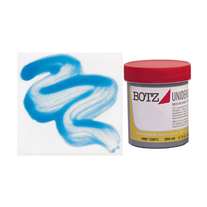 NEU BOTZ Unidekor Keramikfarben 1000 - 1250 �C , 200 ml, T�rkis
