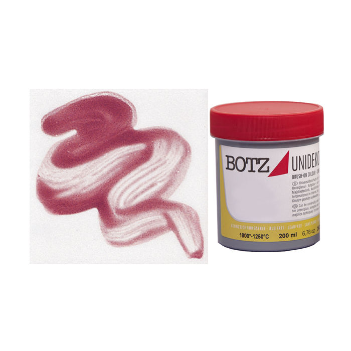 NEU BOTZ Unidekor Keramikfarben 1000 - 1250 �C , 200 ml, Weinrot