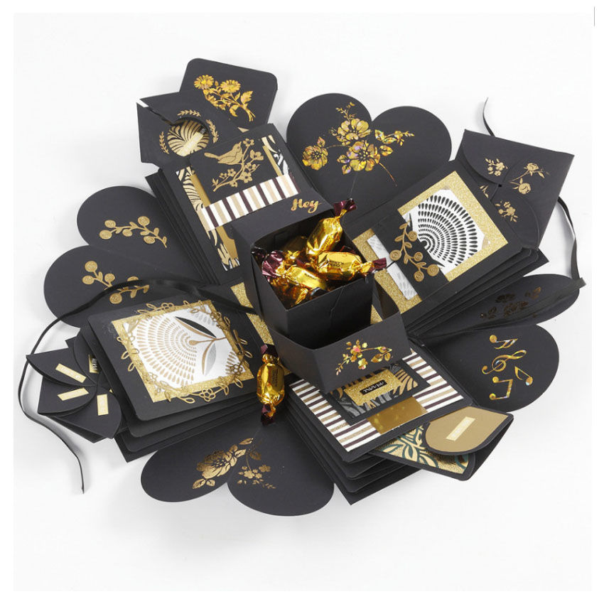 SALE Geschenkbox / Explosions-Box, schwarz Bild 2