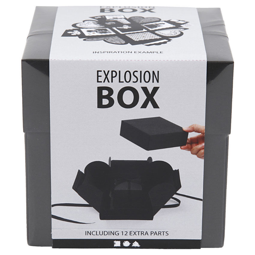 SALE Geschenkbox / Explosions-Box, schwarz Bild 3