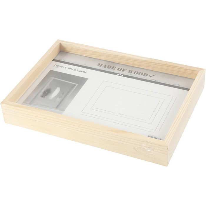 SALE TOP-SELLER Doppelrahmen aus Holz, 22,1 x 30,8 x 4,5 cm Bild 2