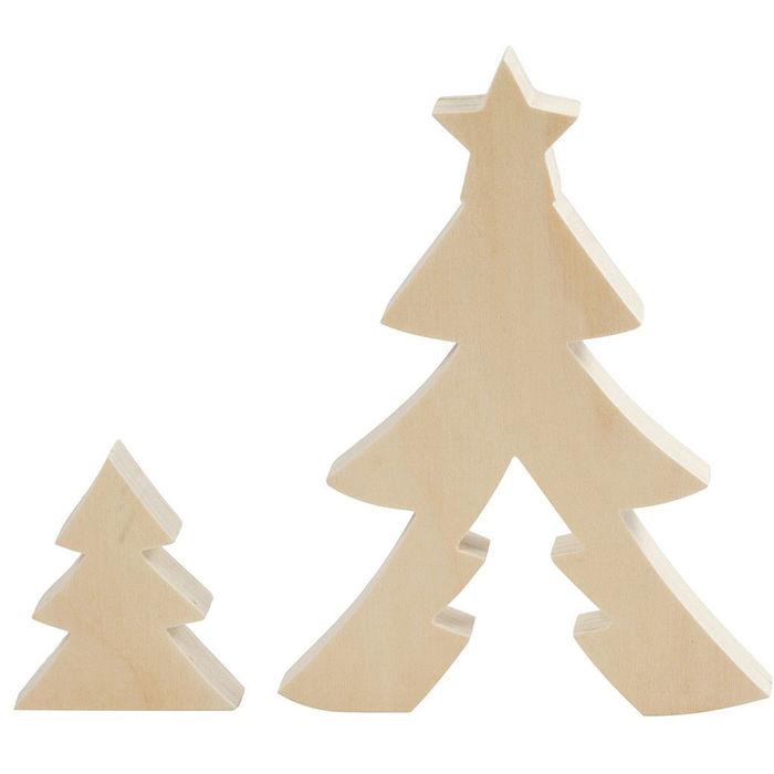 SALE 2in1 Holzfigur, Weihnachtsb�ume