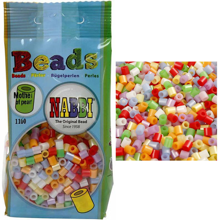 Nabbi B�gelperlen 5x5mm 1100 St�ck Pearl Mix