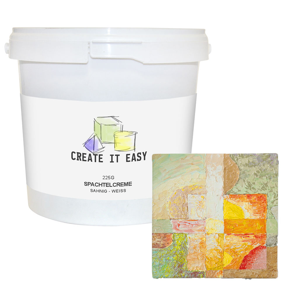 Create It Easy Spachtelcreme / Reliefpaste, sahnig � wei�, 225g
