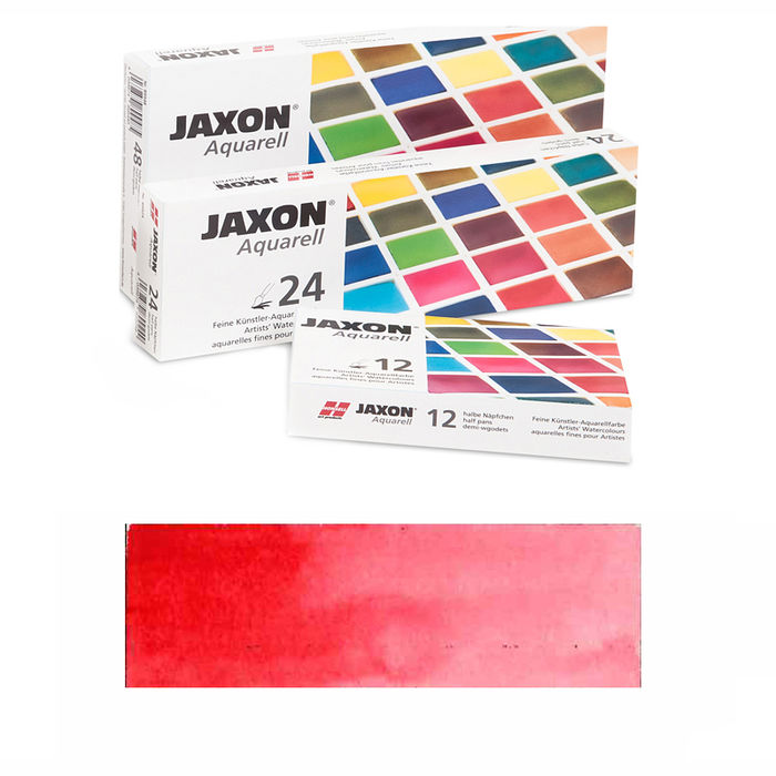SALE Jaxon Aquarellfarbe, 1/2 Napf, Permanentrot