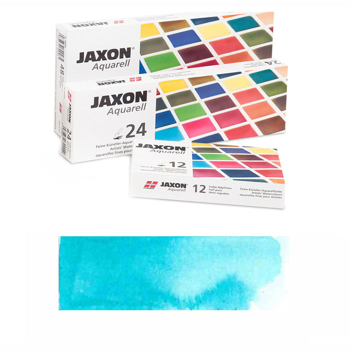 SALE Jaxon Aquarellfarbe, 1/2 Napf, Perm. Hellblau