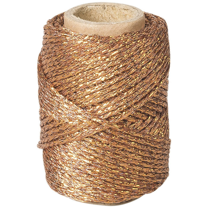 Dekoschnur metallic, L�nge 20m, Kupfer