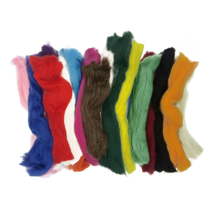 NEU M�rchenwolle-Mix / Filzwolle, 100g, Deutsche Schafwolle