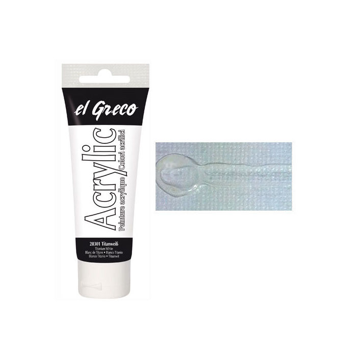 Kreul EL GRECO Acrylfarbe Titanwei� 75 ml
