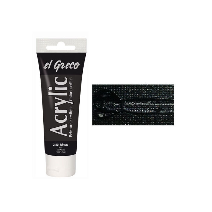 Kreul EL GRECO Acrylfarbe Schwarz 150 ml