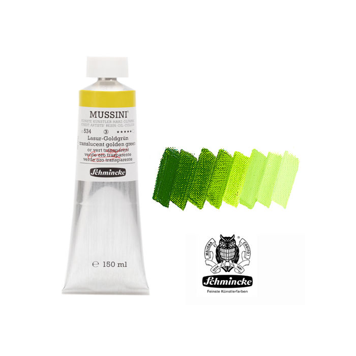 SALE MUSSINI K�nstler-�lfarbe, Lasur-Goldgr�n, 150 ml