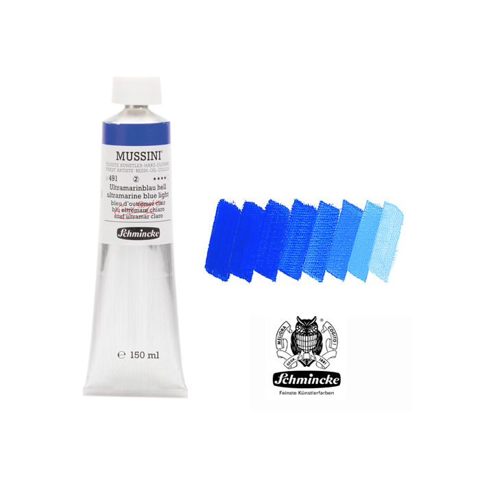 SALE MUSSINI K�nstler-�lfarbe Ultramarinblau hell 150ml