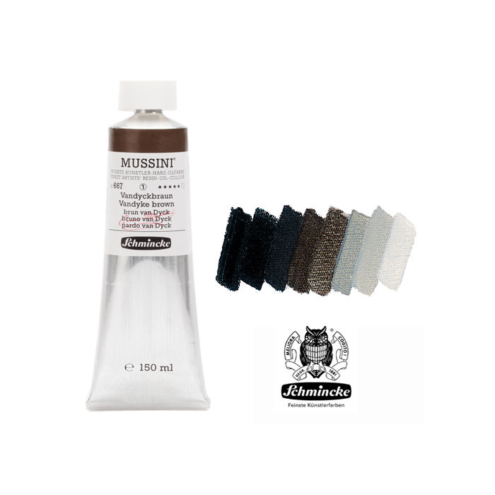 SALE MUSSINI K�nstler-�lfarbe, Vandyckbraun, 150 ml