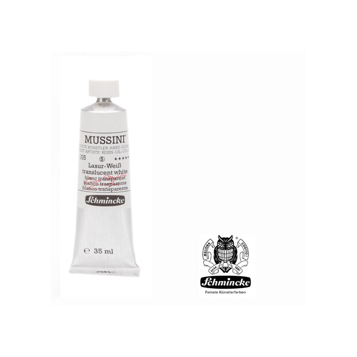 SALE MUSSINI K�nstler-�lfarbe, Lasur-Wei�, 35 ml