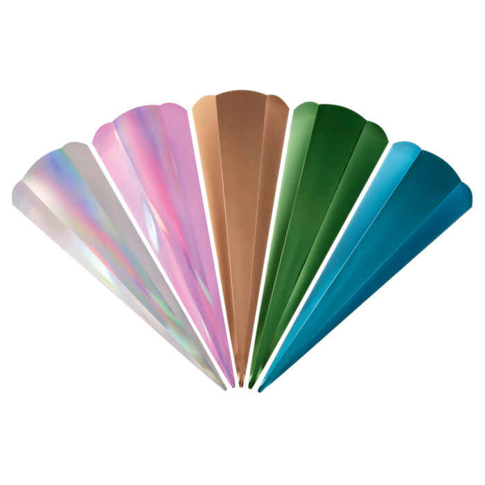 NEU Metallic-Schult�tenrohling mit Steckverschluss, 6-eckig, 65 cm, 1 St�ck - Verschiedene Farben