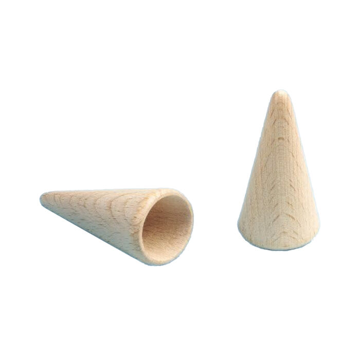 Holzspitze f�r die Schult�te, ca. 6,9 x 3,8 cm, 2er Pack