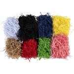 Papier-F�llmaterial, L�nge 25-30cm, Breite 3mm, Sortierte Farben, 8x50g
