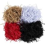 Papier-F�llmaterial, 4x50 g, L�nge 25-30 cm, Breite 3 mm, Schwarz, Braun, Rot, Wei�
