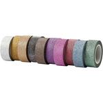 Glitzer-Klebeband Sortiment, B: 15 mm, 10 x 6 m