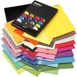 Color-Papier, A4, 210x297 mm, 100 g, Farbmix, 16 x 10 Blatt