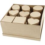 Mittelgro�e Schachteln, H�he 5 cm, � 10-12 cm, 28 St�ck