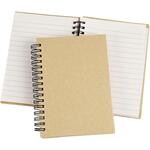 Notizbuch mit Spiralbindung, A6, Blatt 105x148 mm, 60 g, Braun