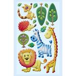 SALE SOFTY 3-D Sticker / Aufkleber, Lustige Tiere III, 1 Bogen