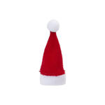 NEU Miniatur Nikolaus-M�tze, 2 St�ck, rot-wei�, ca. 4 x 7 cm