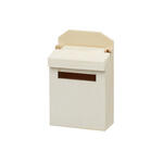NEU Miniatur Briefkasten aus Holz, natur, ca. 4,6 x 6,9 x 2,6 cm