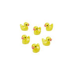 NEU Miniatur Badeenten aus Kunststoff, 6 St�ck, ca. 1,5 cm