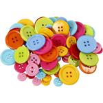 Knopf-Mix, sortierte Farben und Gr��en, 500 g
