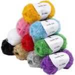 Schwammgarn, L�nge 10x90 m, Sortierte Farben, 10 x 50 g
