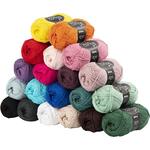 Baumwollgarn, Nr. 8/4, L�nge 170 m, Farbmix, 20 St�ck � 50 g