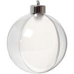 Deko-Kugeln, 5 St�ck, Durchmesser 8 cm, Transparent