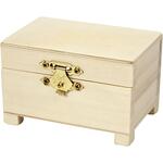 Truhe aus Holz, 1 St�ck, Gr��e 6x9x6 cm