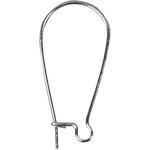 Ohrhaken, Gro�pack 30 St�ck, L�nge 25 mm, Versilbert