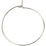 Creolen, 8 St�ck, Durchmesser 20 mm, Versilbert