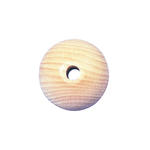 SALE Rohholz-Kugeln, durchgebohrt, 60 mm �