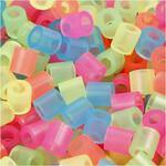 B�gelperlen Medium, Gr��e 5x5mm, Lochgr��e 2,5mm, Neonfarben, 30.000 St�ck je Packung