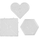 Steckplatte, 6 St�ck, Gr��e 15x15-17,5x17,5 cm, Transparent