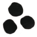Rayher Pompons, 15 mm, 60 St�ck, schwarz