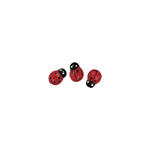 SALE Holzstreuteile: Marienk�fer, 1 cm, 24 St.