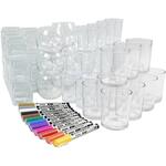 Gruppen-Kreativset Kerzengl�ser, 1 Set