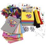 Gro�es Kreativ-Set mit Materialien und Schablonen, Sortierte Farben, 1 Set