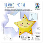 Blanko-Motiv Stern aus Fotokarton, 300g/qm, 20 St�ck, 22 x 22 cm