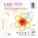 Blanko-Motiv Blume aus Fotokarton, 300g/qm, 20 St�ck, 22 x 22 cm