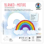 Blanko-Motiv Regenbogen aus Fotokarton, 300g/qm, 20 St�ck, 24 x 18 cm