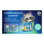 Laternen-Bastelset Waschb�r, inkl. Stanzteile, Transparentpapier und Laternenb�gel